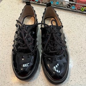 Black Studded Women's Shoes
